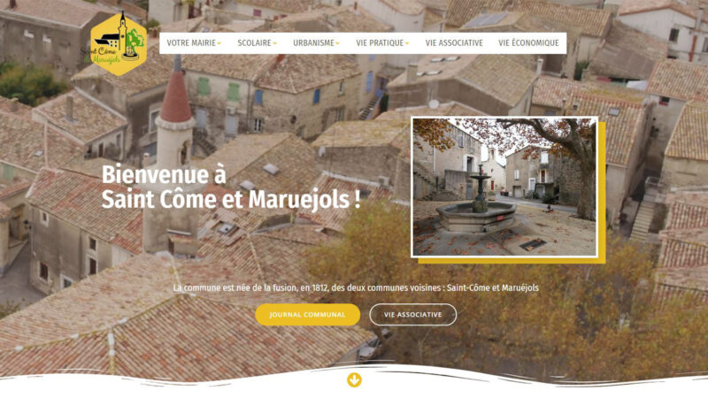 Commune St Come et Maruejols site internet Capture