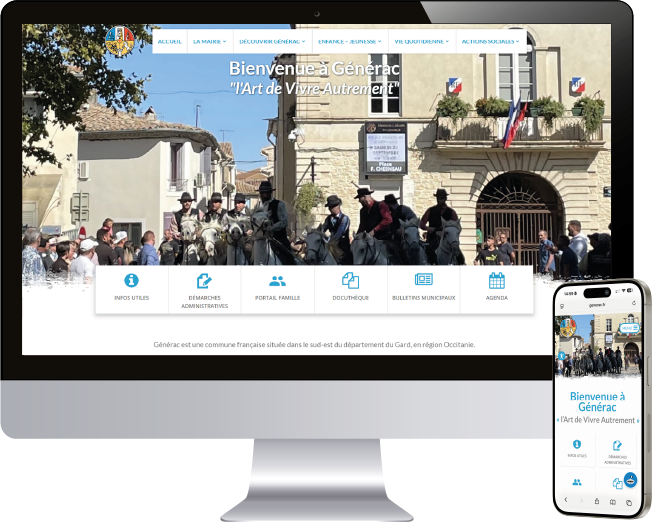 Comm'un Site - Mockup page d'accueil